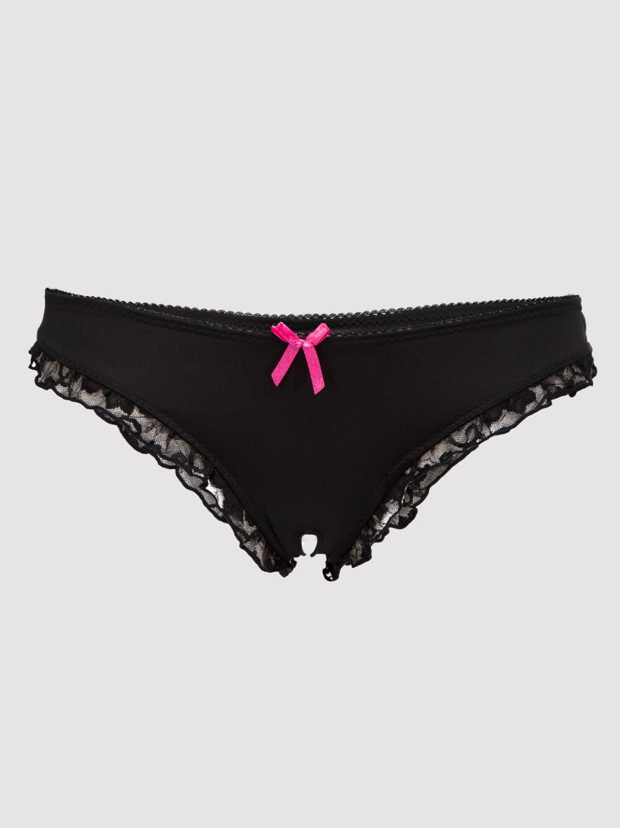 Image of Lovehoney Ouvert-Höschen, Schwarz - M / L - Amorana