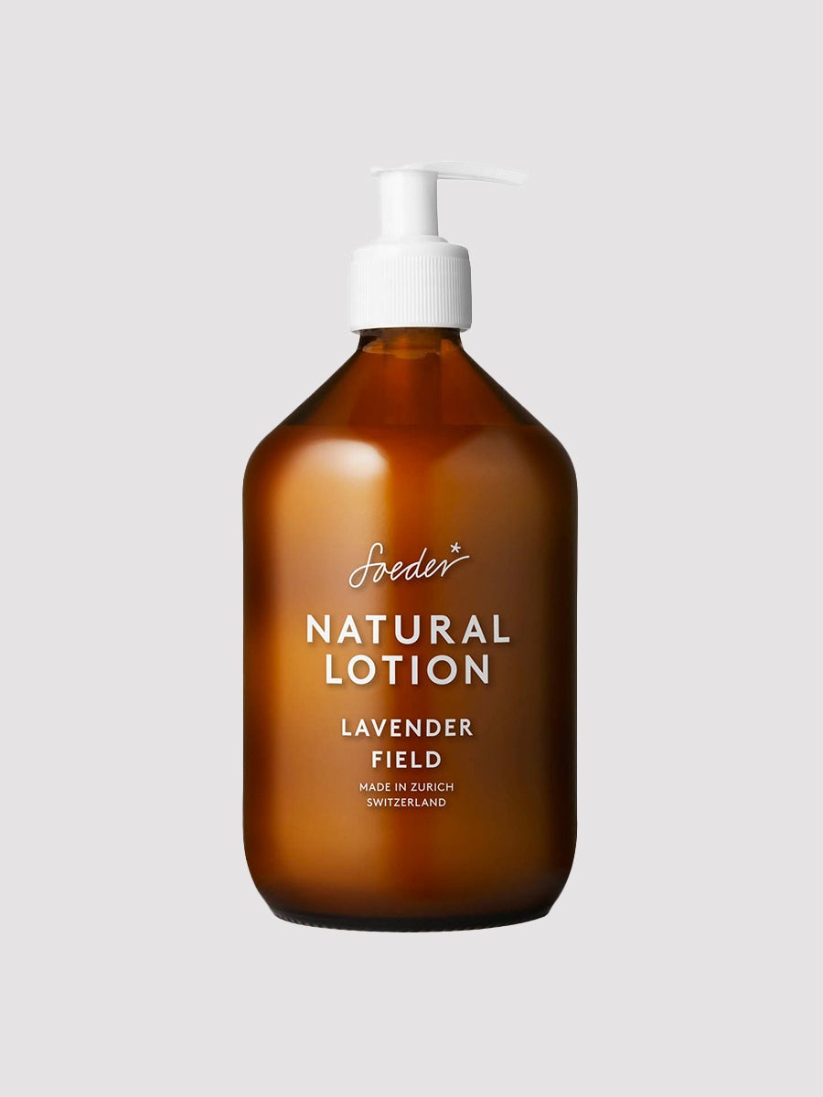 Image of Soeder Natural Lotion Lavender Field Körperpflege, Lavendel, Transparent, 500 Ml - Amorana