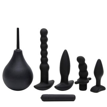 lovehoney bumper booty bundle anal sex toy kit (6 piece) amorana closeup