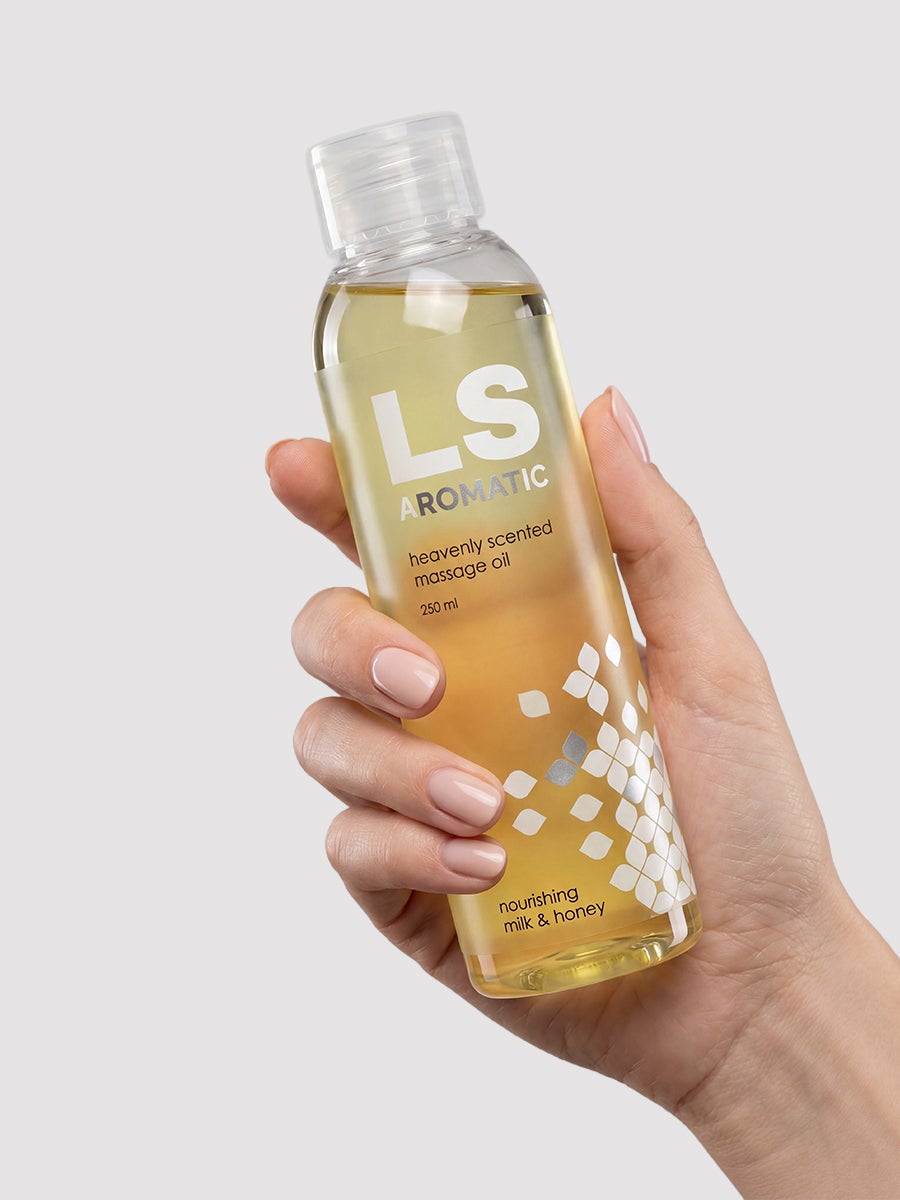 Lovespring LS Aromatic Warming Massage Oil 250 ml, Milch & Honig - Amorana