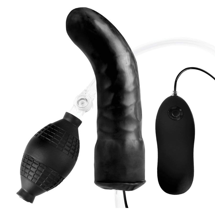 Image of Inflatable Vibrating Dildo