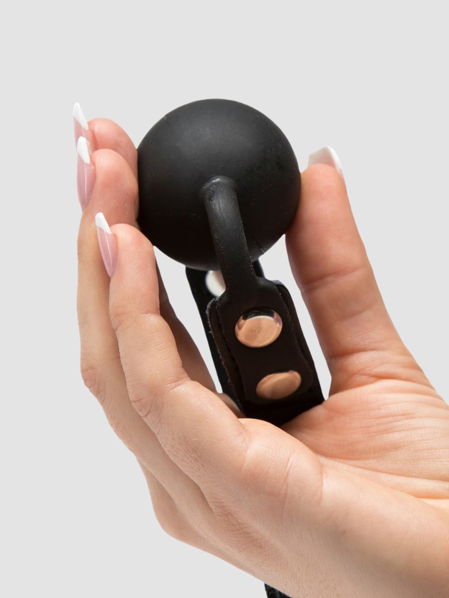 Image of Bondage Boutique Silikon Ballknebel Medium, Schwarz - Amorana