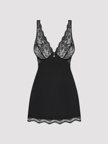 obsessive luvae babydoll und string schwarz packshot vorne Amorana