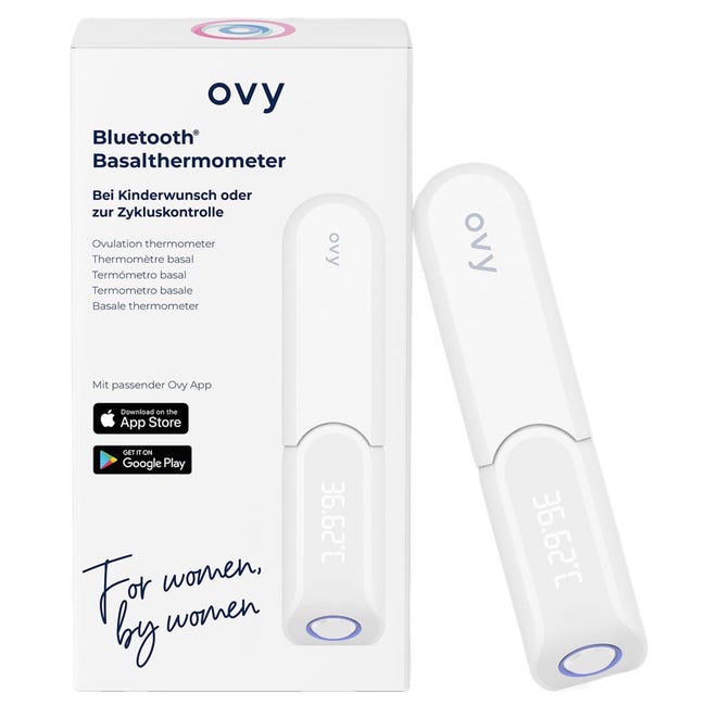 Ovy Bluetooth Basalthermometer • Zyklus-Tracker • AMORANA