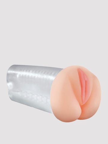 pipedream extreme deluxe see thru stroker masturbator frontal frontal