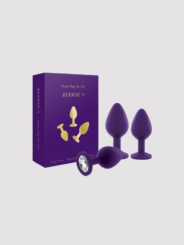 rianne s booty plug set plugs mit verpackung violett amorana