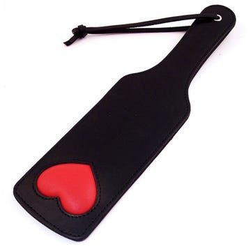 rouge heart paddle spanking paddle front amorana
