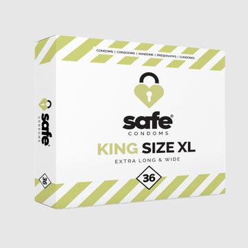 safe king size XL kondom extra gross 36stk front amorana