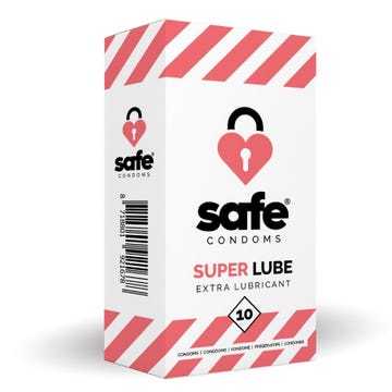safe super lube kondom extra feucht 10stk front amorana