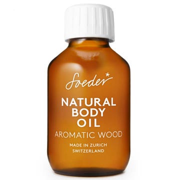 soeder natural body oil aromatic wood front amorana