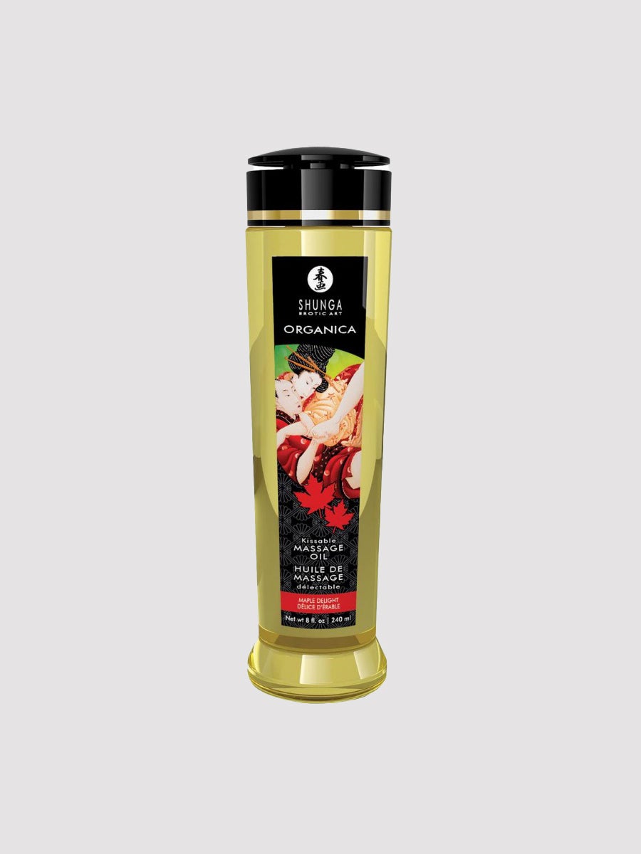 Image of Shunga Organica Massageöl, Ahorn, Transparent, 240 Ml - Amorana