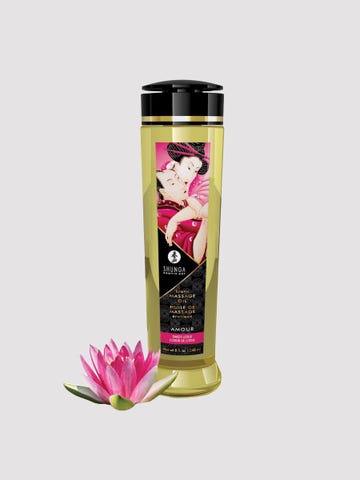 shunga erotic massage sweet lotus massageöl frontbild amorana