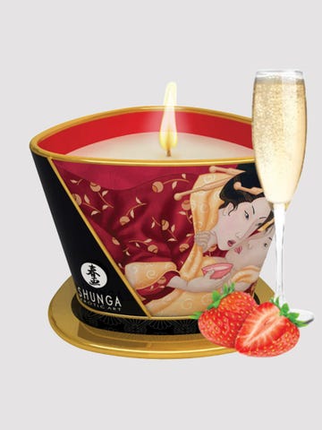 shunga massage candle exotische früchte massagekerze mood amorana