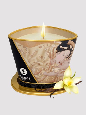 shunga massage candle vanille massagekerze mood amorana