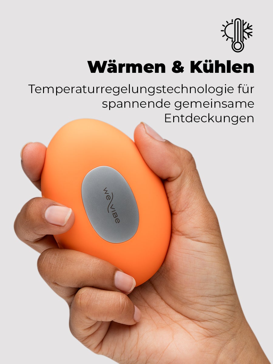 We-Vibe Temp Heating and Cooling Clitoral Vibrator Tangerine [Orange], Orange - Amorana