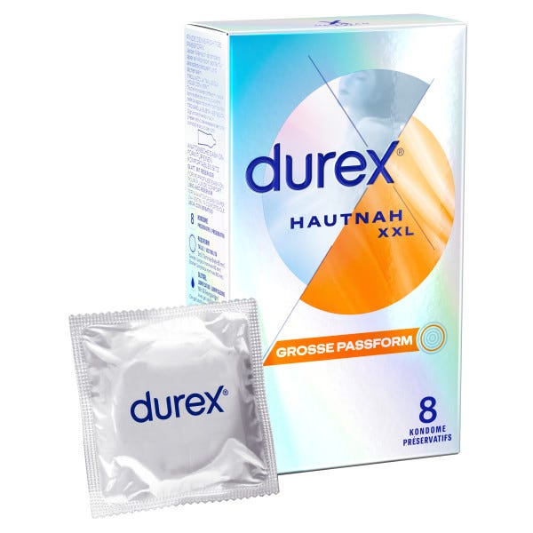 Image of Durex Hautnah XXL Kondome 8 Stk.