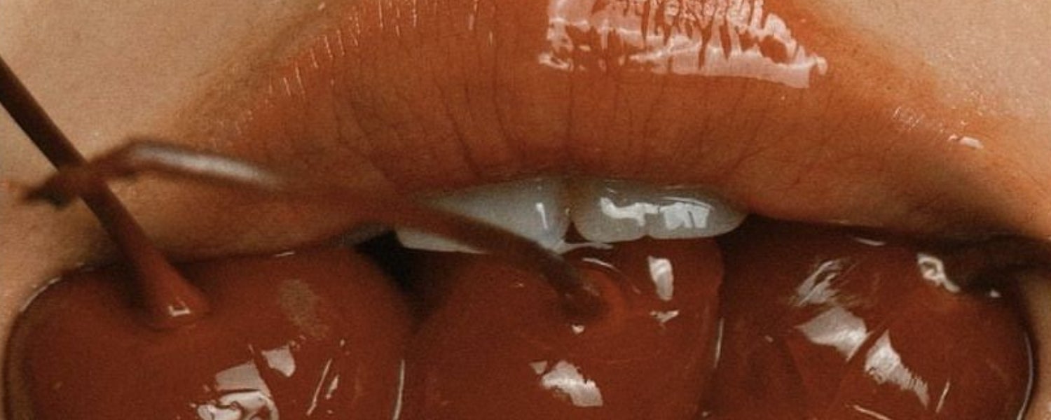 Lippen Kirschen Nass