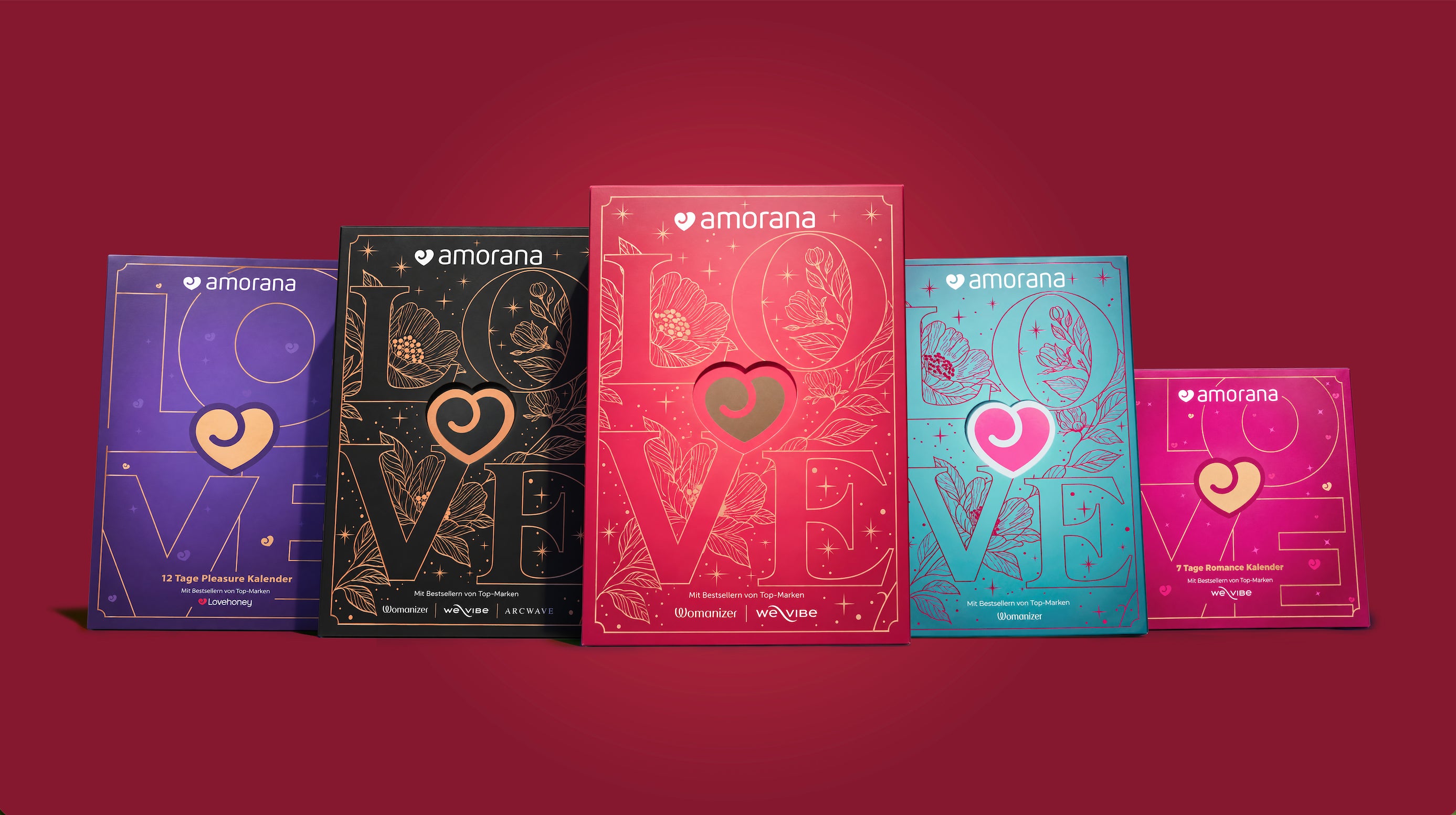 Amorana Adventskalender 2026 mit den Varianten Discover, Premium und Deluxe im Überblick