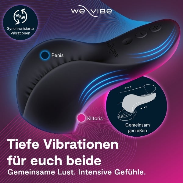 We-Vibe Shared Touch Funktionen: Doppelseitiges Design, Vibrationen und gemeinsame Nutzung We-Vibe Shared Touch mit doppelseitigem Design für gemeinsame Stimulation und App-Steuerung