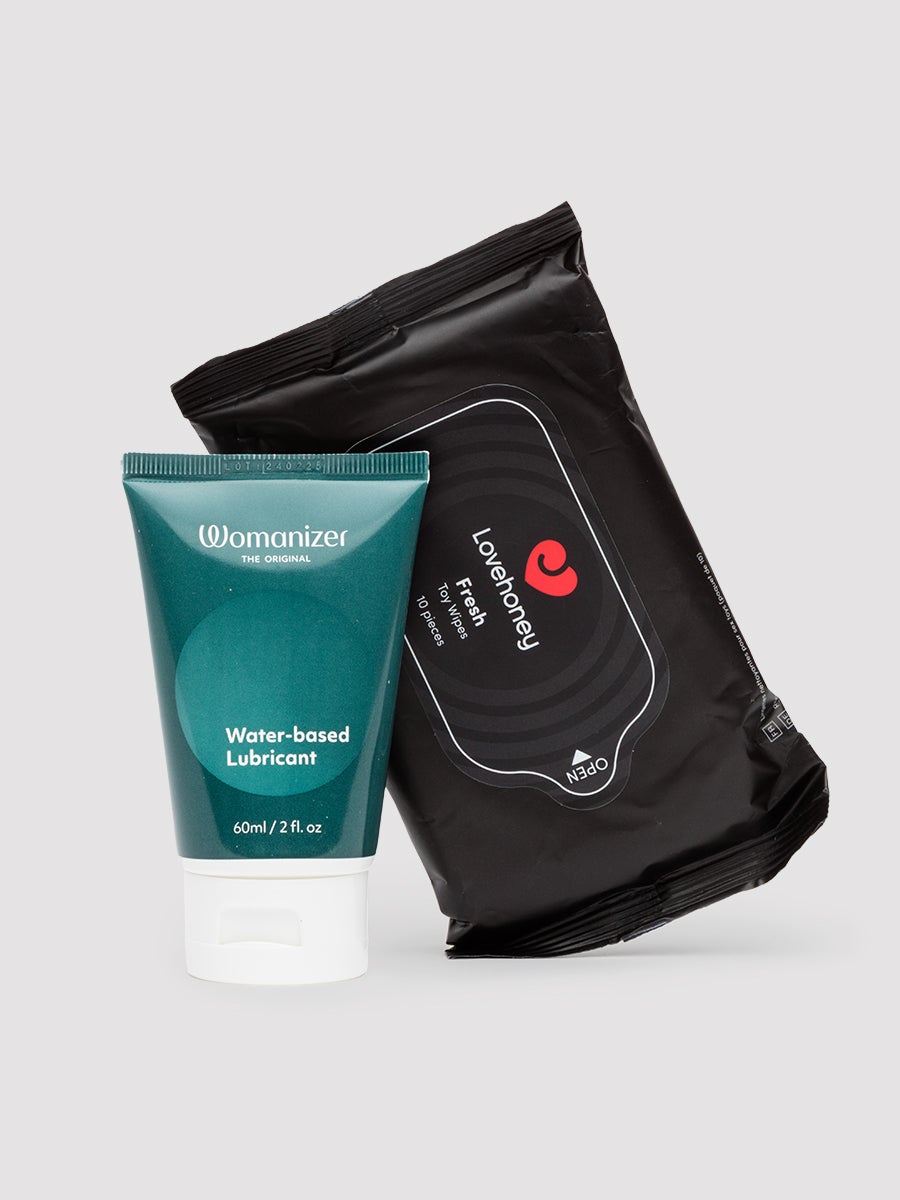 Lubrifiant et lingettes nettoyantes pour love toys 