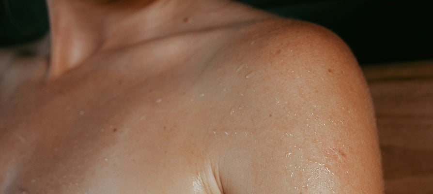 Close up of a wet body