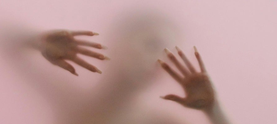 Woman modelling lingerie